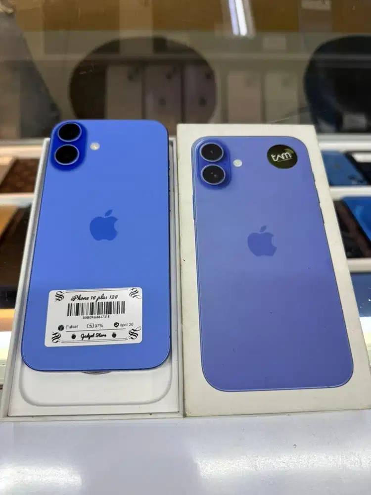 Iphone 16 plus 128gb Blue iBox fulset mulus