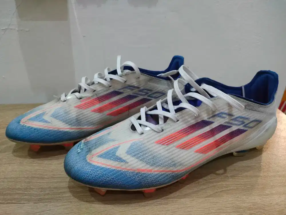 Adidas F50 White Blue Prem Size 43