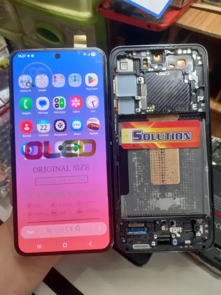 LCD TOUCHSCREEN SAMSUNG S23 PLUS ORI OLED + PASANG