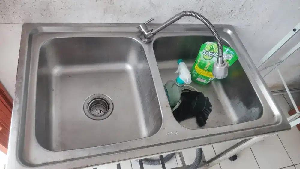 Jual wastafel stainless