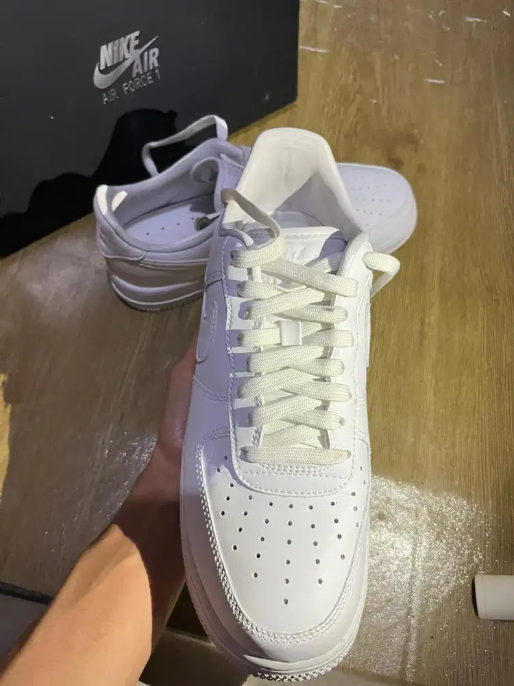 sepatu nike air force 1 full white