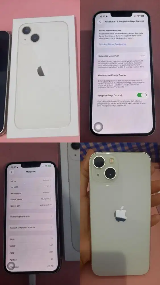 Iphone 13 128gb, White