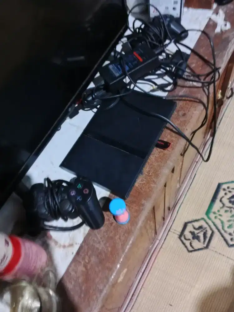 PS2 Slim Seri 7 Siap Pakai | Bonus 2 Stick | Harga 600K Saja