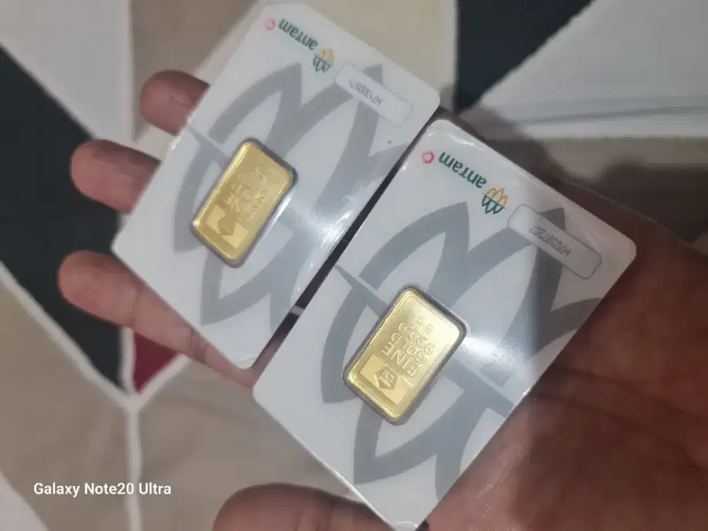 Lepas logam mulia Antam 5 gram 2 pcs, tahun 2021 dan 2022
