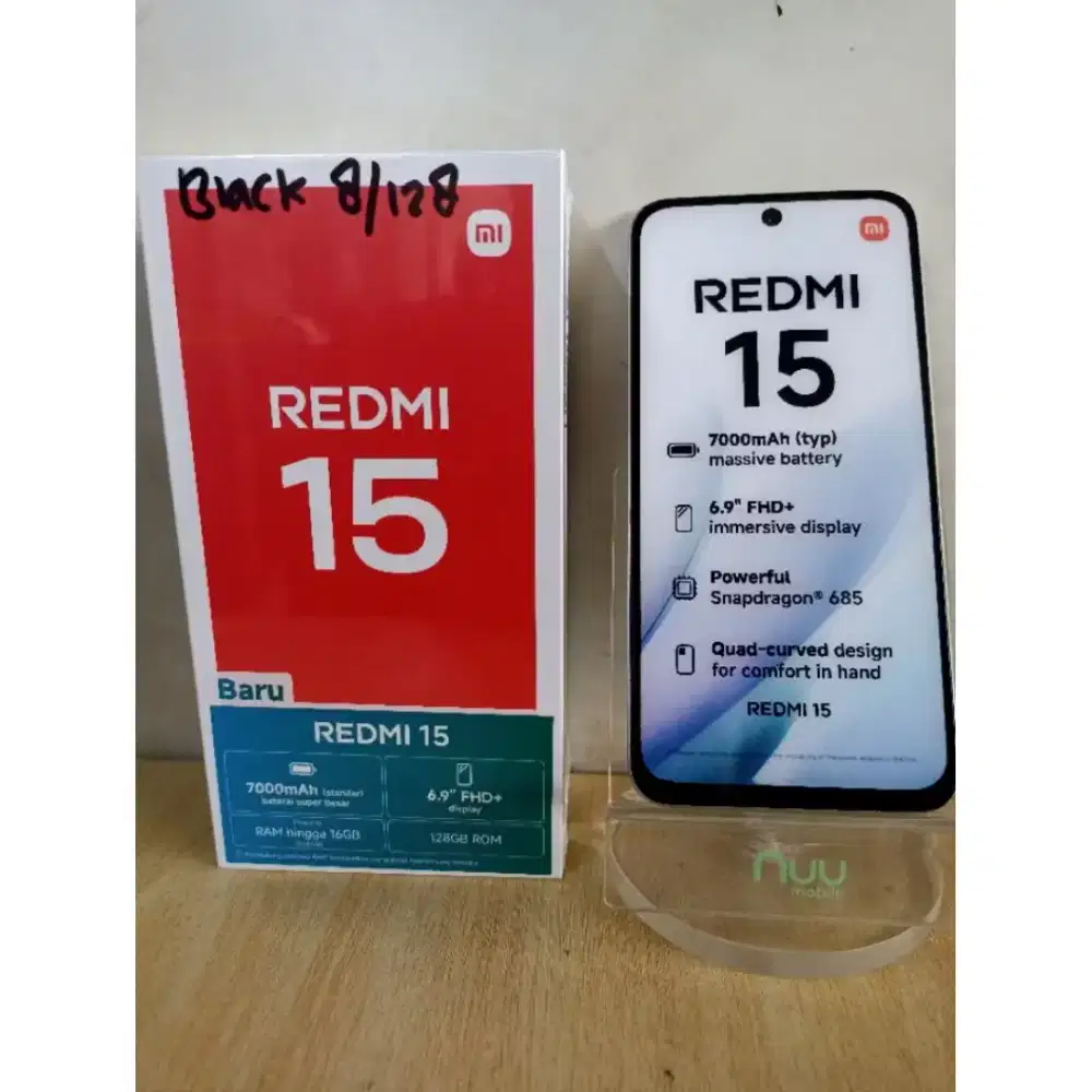 XIAOMI REDMI 15 8GB+8GB/128GB NEW GARANSI XIAOMI 15 BULAN.