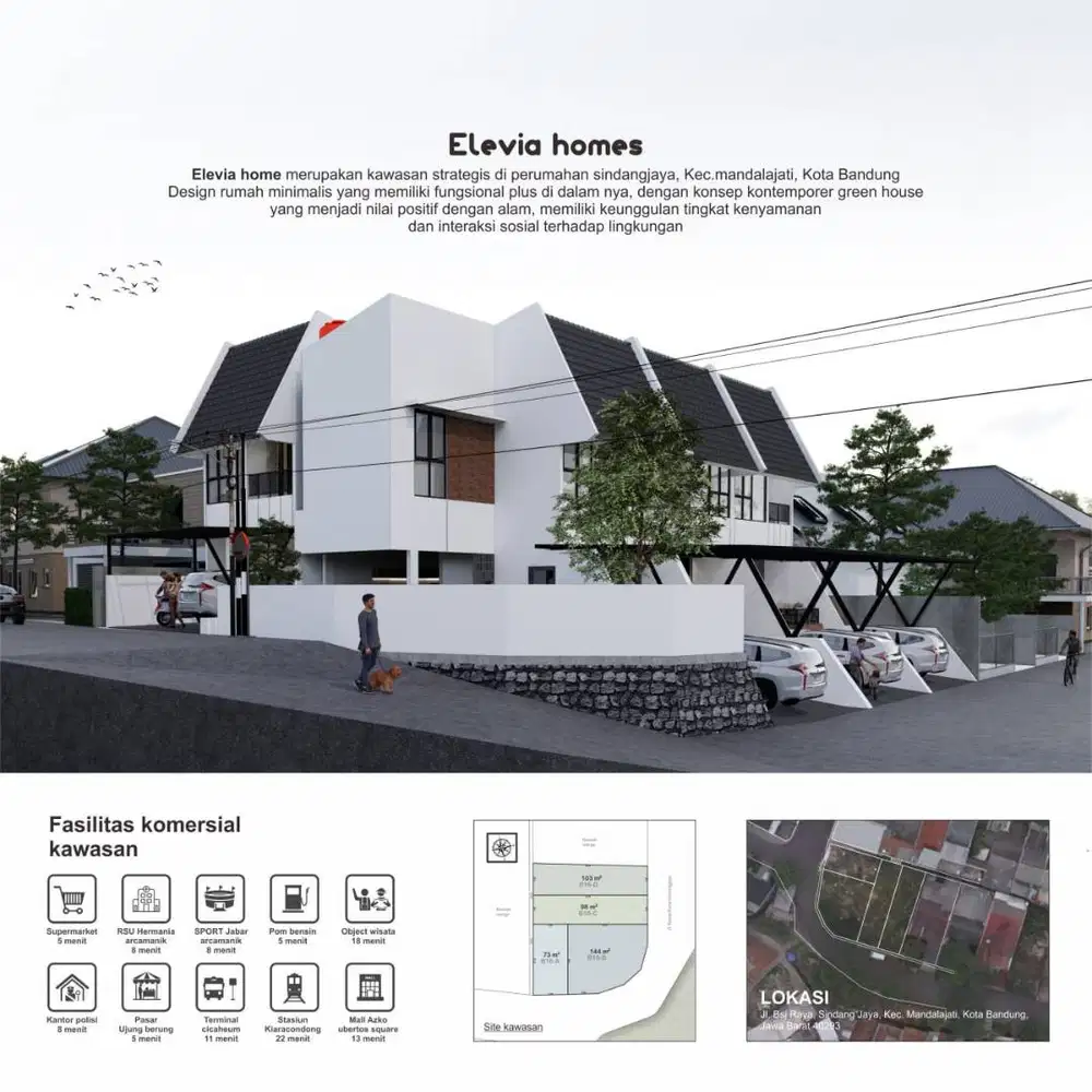 Rumah 3 Kamar di Kota Bandung dengan Desain Kontemporer