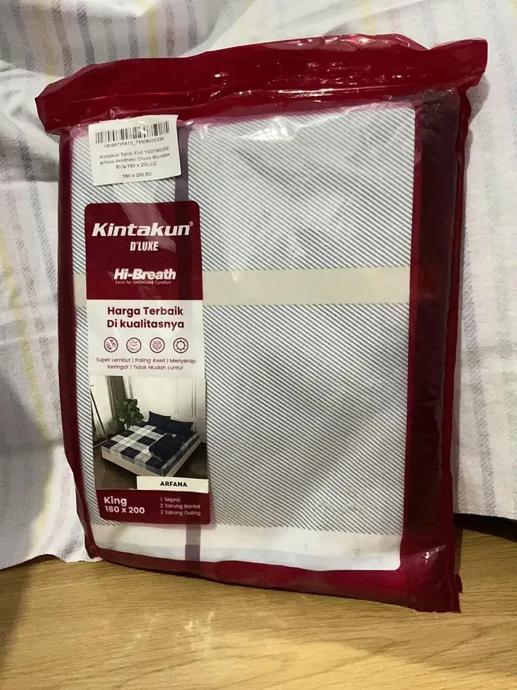 Sprei Kintakun D’Luxe Hi-Breath King 180x200 – Baru
