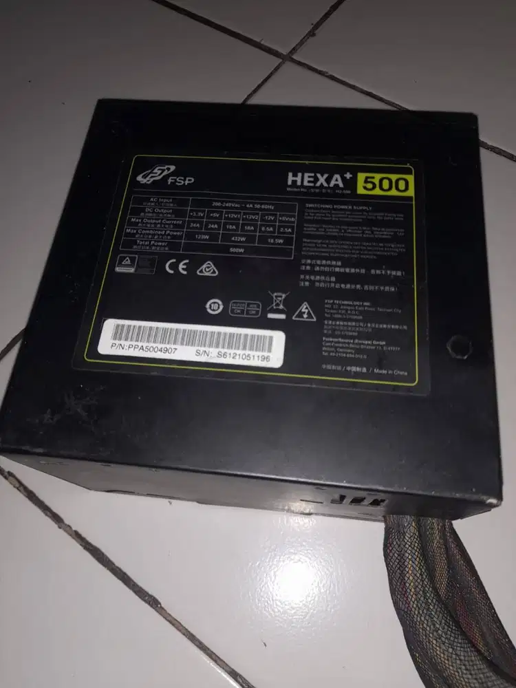 PSU FSP Hexa 500 watt / 500w Rusak
