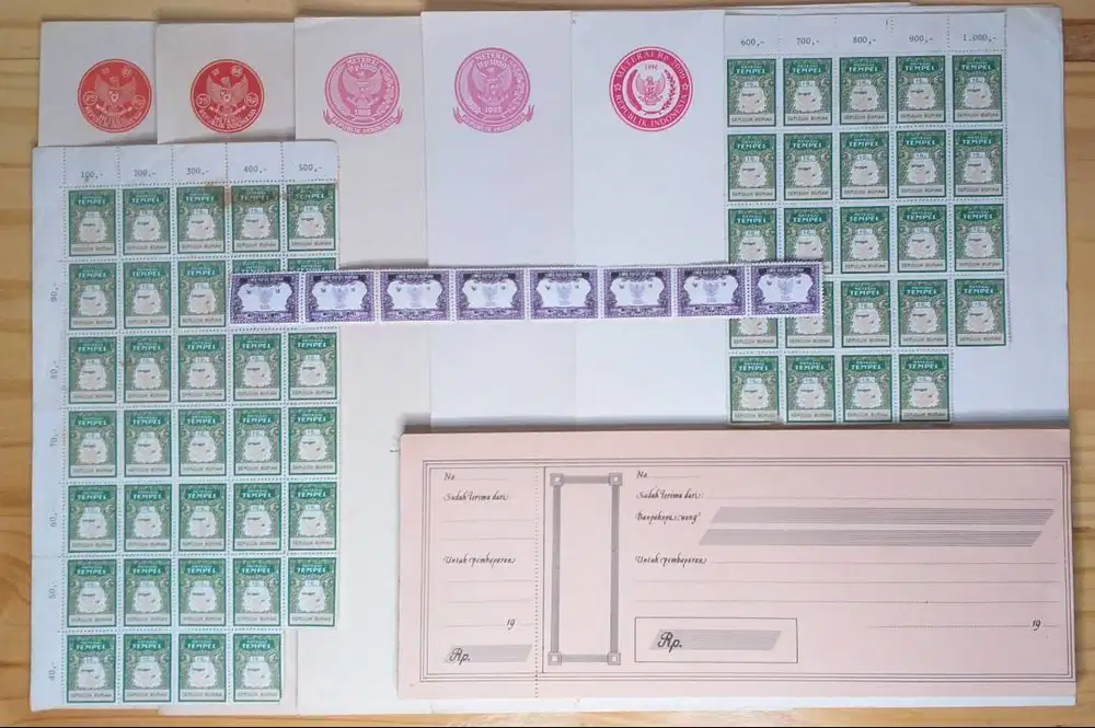 Kertas Segel, Materai dan Kwitansi (Jadul)