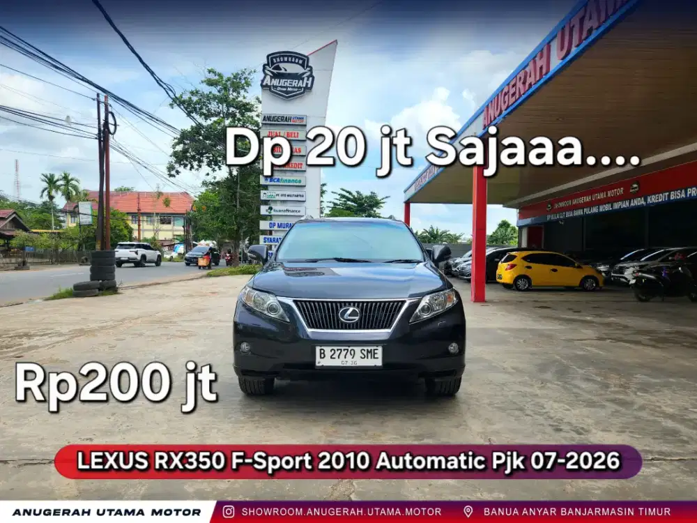 Dp20jt Lexus Rx350 F SPORT 2010 AT Pjk07-2026