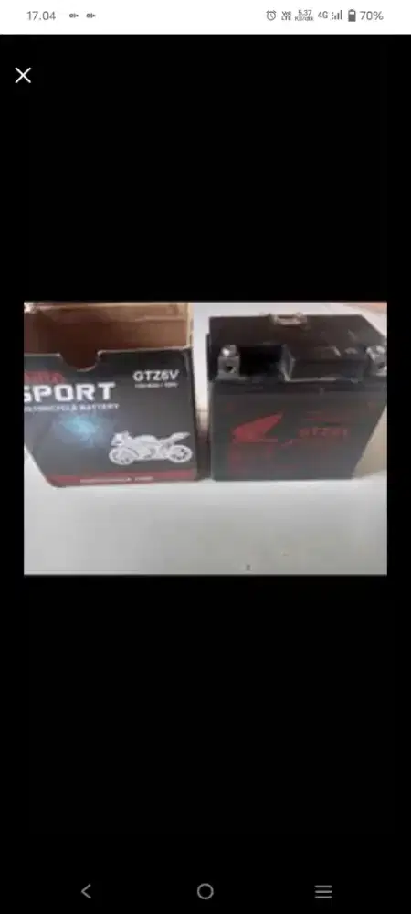 aki motor bekas vario 125 volt 6ah