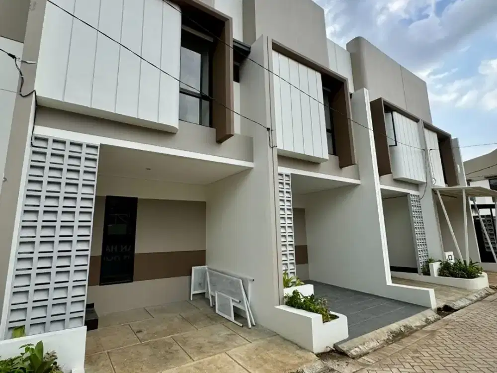 Rumah duan lantai konsep modern minimalis