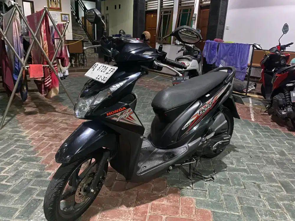 DIJUAL MURAH EDISI PULANG KAMPUNG || Honda Beat Thn 2016 Warna Hitam