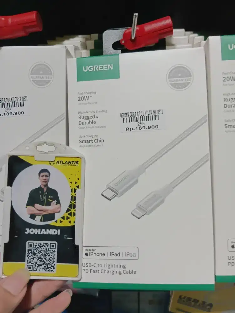 UGREEN CABLE C TO L NYLON 1M