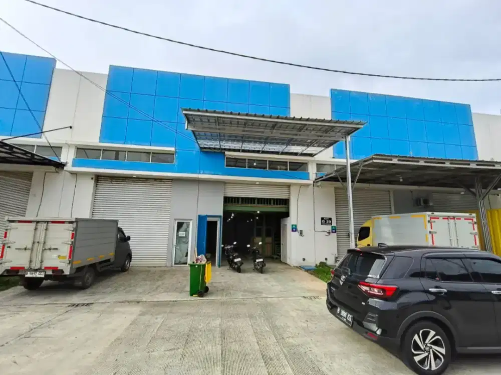 Gudang Aeropolis Technopark akses container 40ft sudah bangun 3lantai