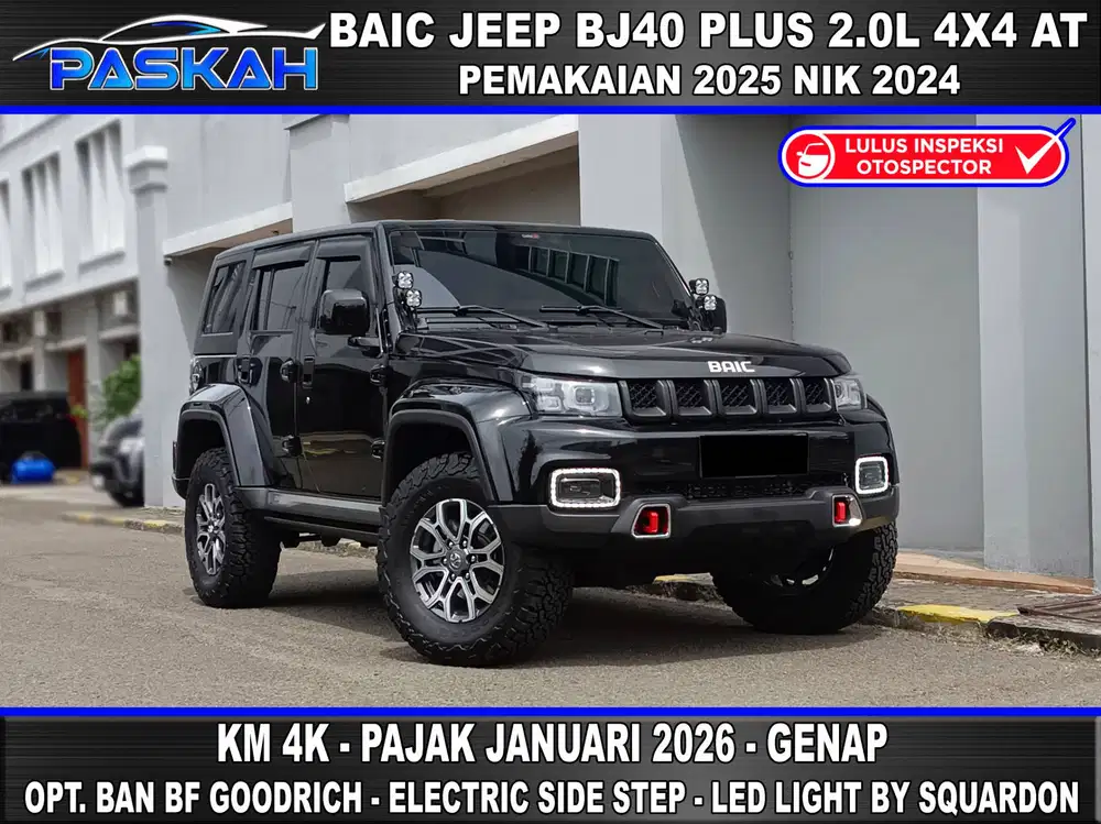 Km=4k Genap BAIC jeep BJ40 Plus 2.0L 4x4 2025 Nik 2024 BAIC BJ40 JEEP