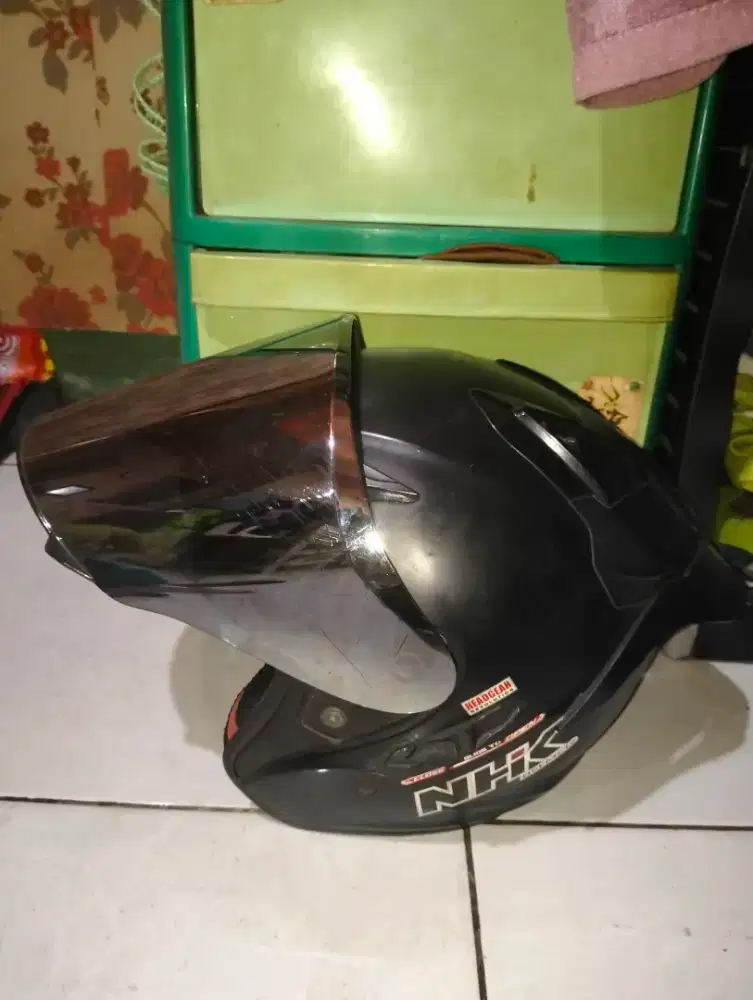 HELM NHK R-1 DOBEL VISOR SIAP PAKAI LANGSUNG