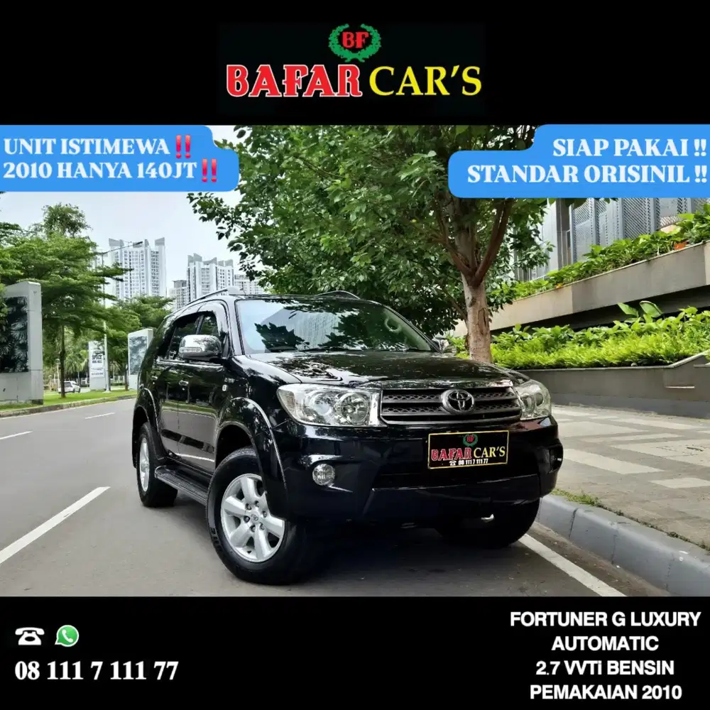 Toyota Fortuner 2010 G Luxury Bensin