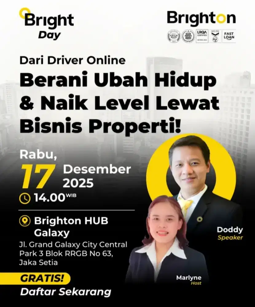 Lowongan Mitra Bisnis ( Agen Property)