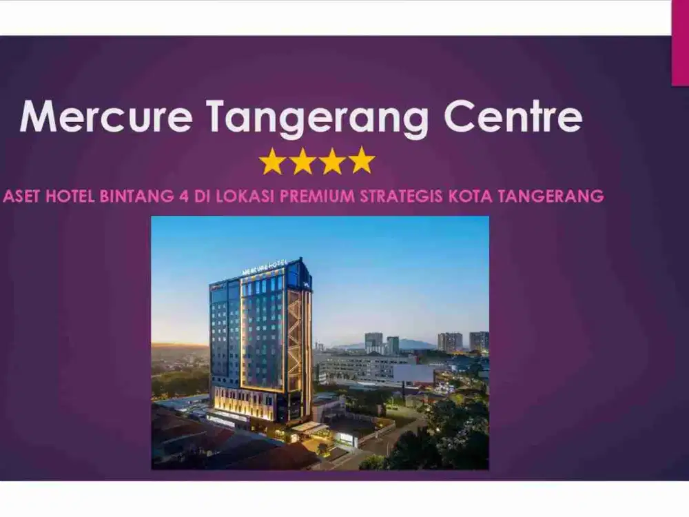 Hotel Bintang 4 Dijual di Tangerang Banten