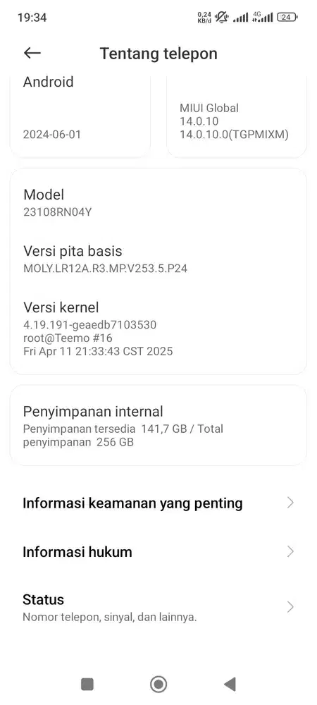 Redmi 13C muluss no dusst