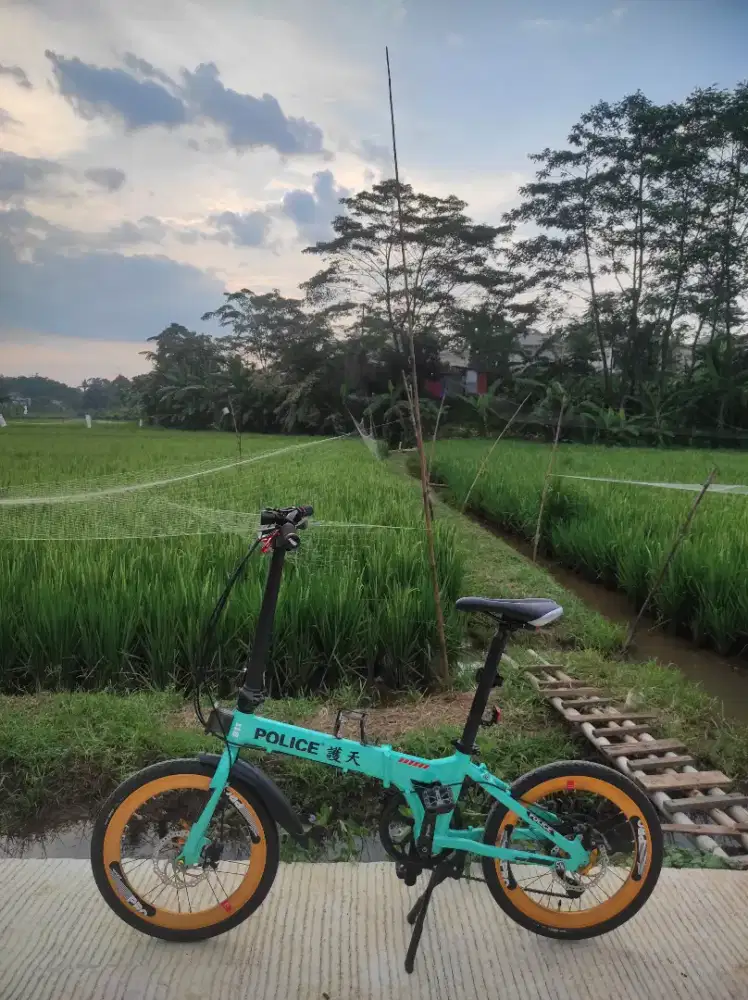 sepeda lipat police ring 20 upgrade