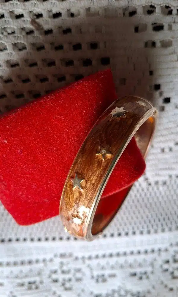 Gelang Bangle Vintage Starbust Enamel Edisi 1980 an