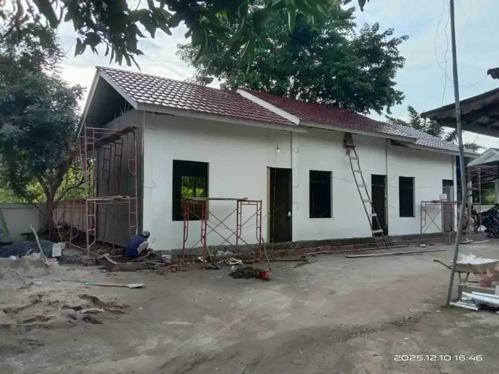 Pasang atap/kanopi rangka baja ringan dn rangka hollow galvanis