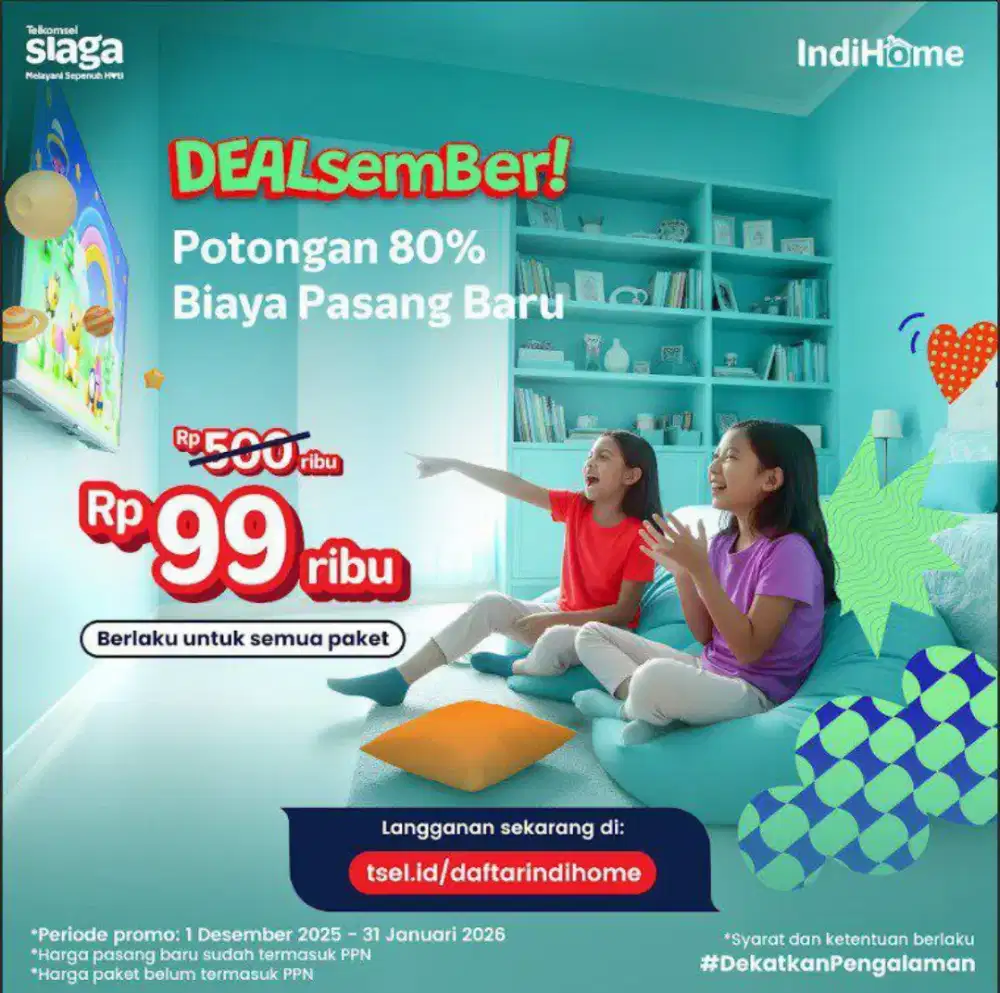 Pasang IndiHome hanya 99.000