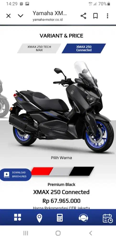 Yamaha Xmax 250 connected 2025, new