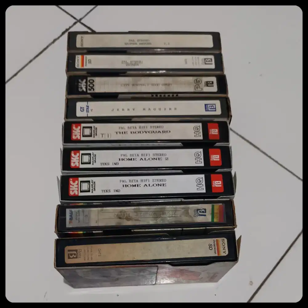9 kaset film betamovie Betamax
