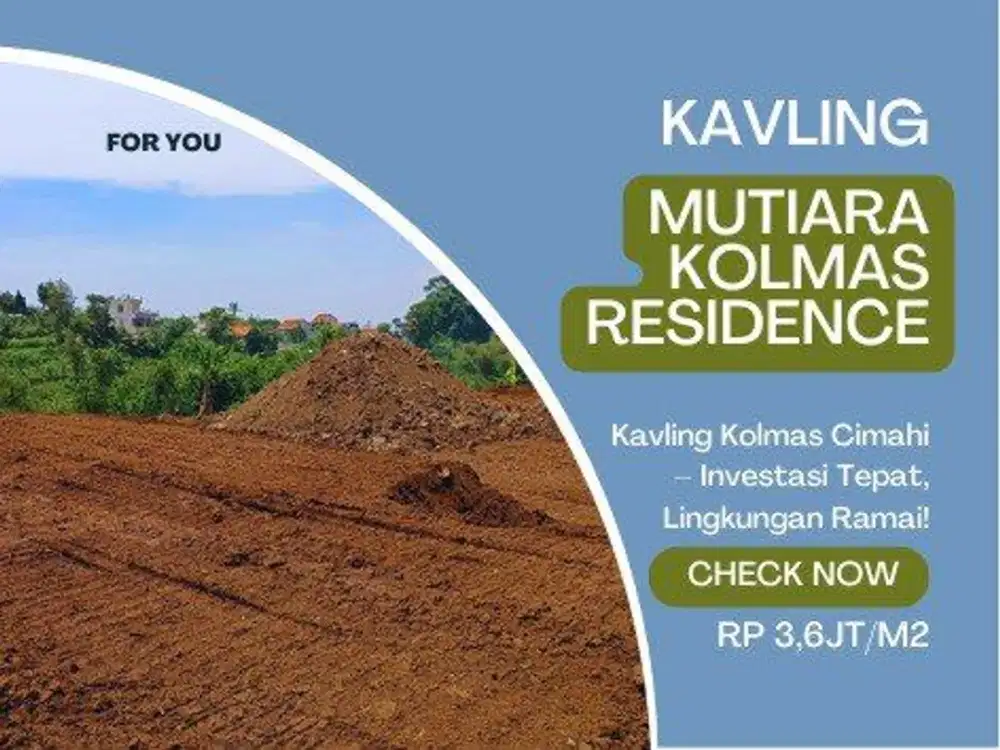 Stop Beli Cicilan Rumah, Beli Aset Dasar! Kavling Kolmas SHM, Fondasi Investasi Paling Benar