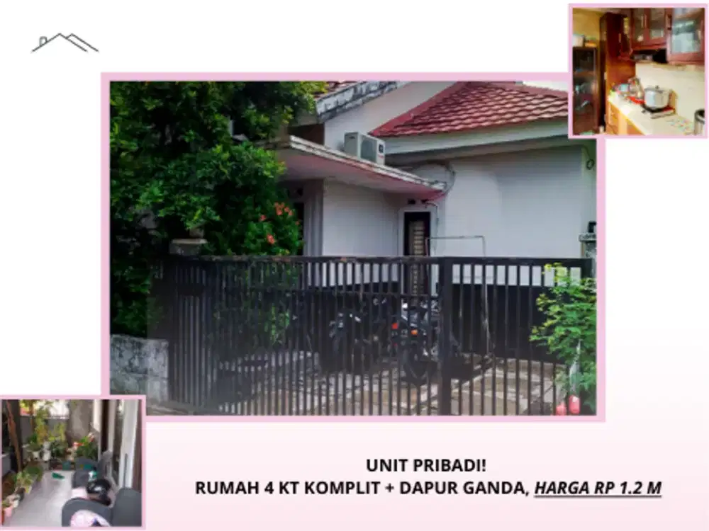 RUMAH SIAP HUNI 4 KT TIPE 100/142! COCOK UNTUK KAMU!!