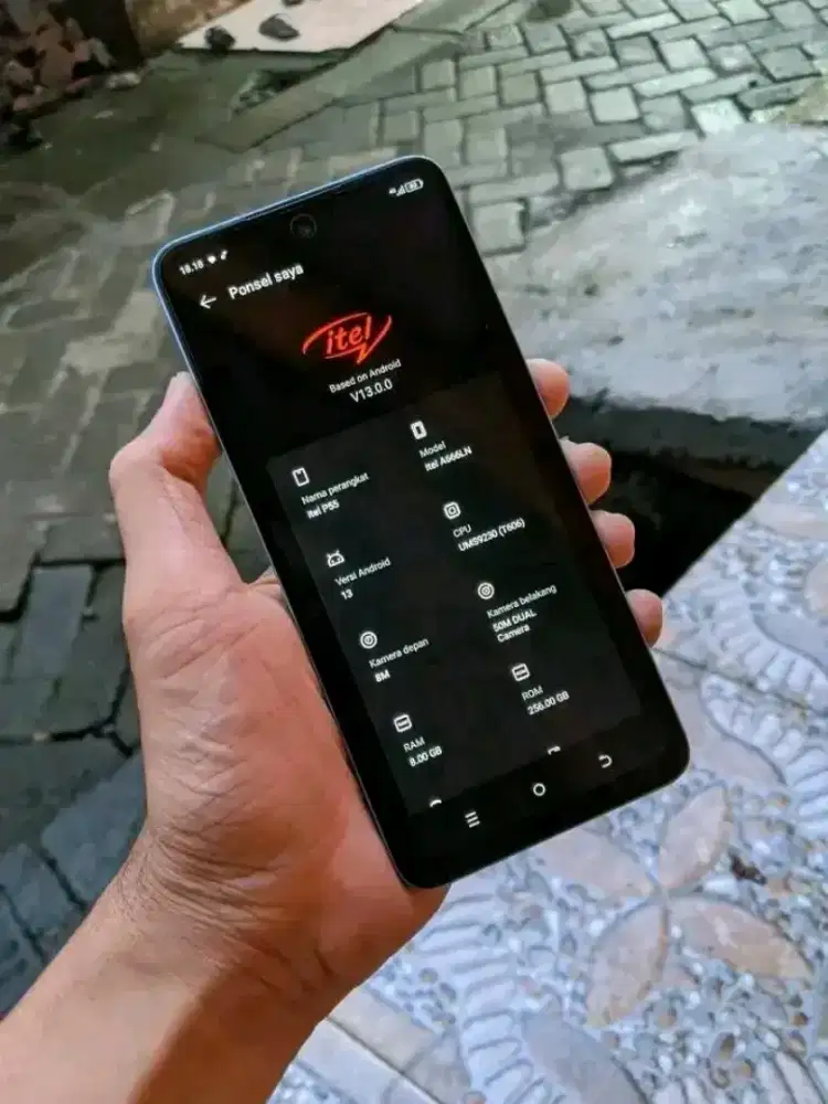 Itel P55 ram 8+16/256 GB