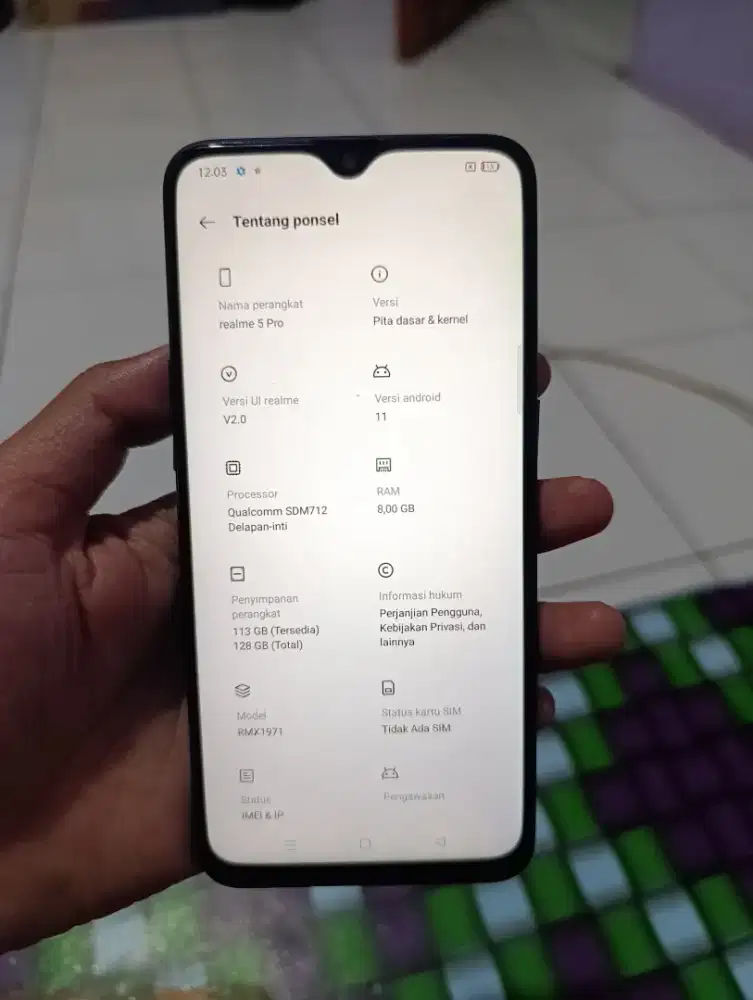 Jual cepat realme 5 pro 8/128Gb