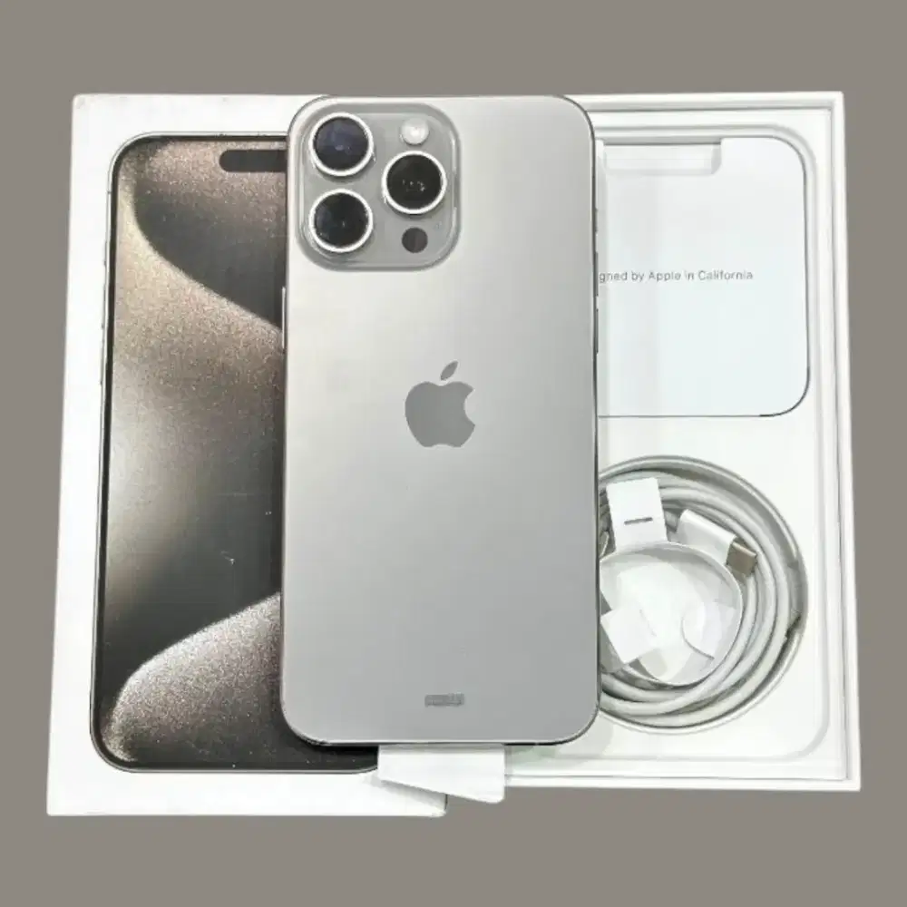 iphone 15 pro max 256 ibox mulus lengkap no minus