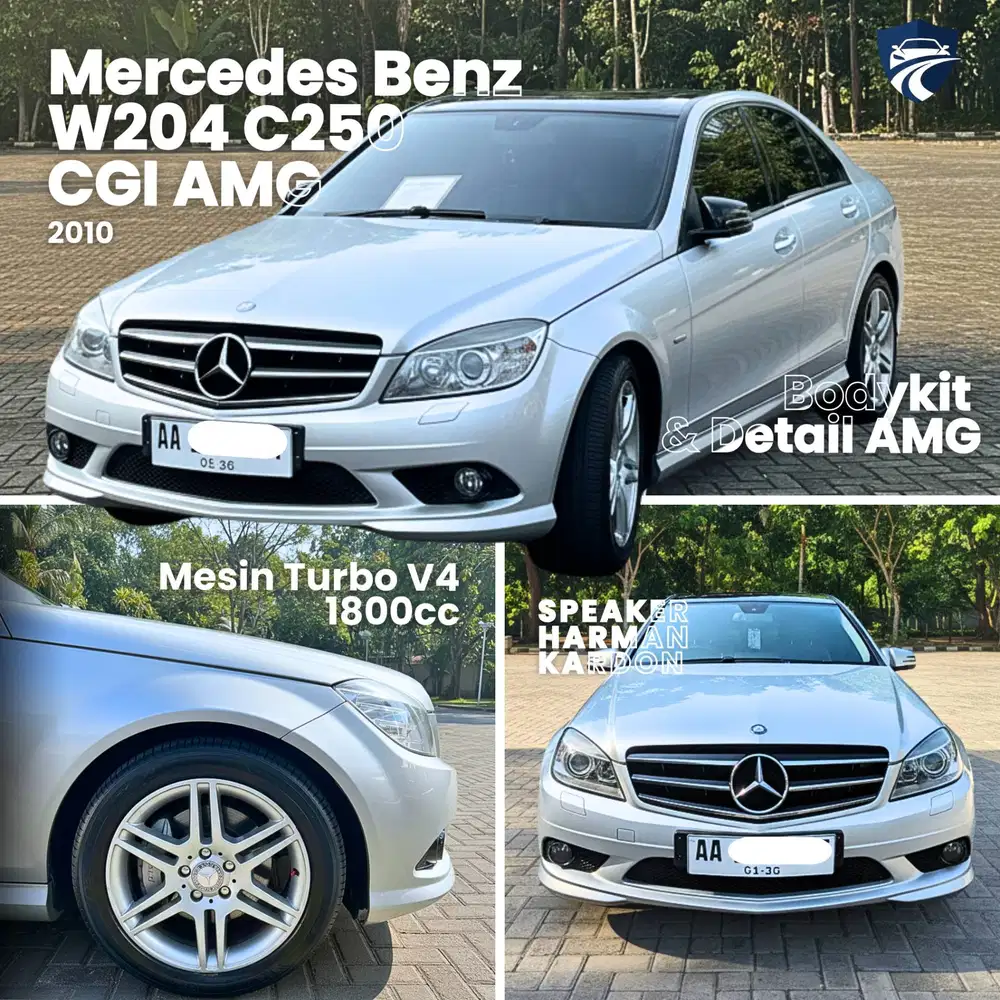 Langka! Mercedes Benz W204 C250 CGI AMG Line 2010 Turbo Full Injeksi