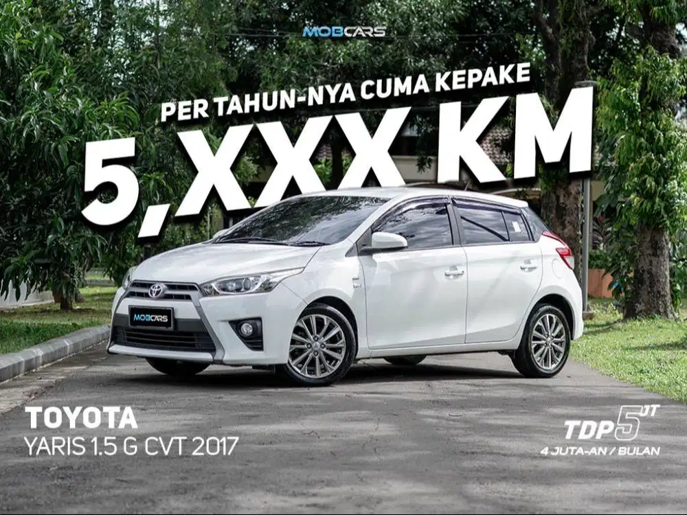 DP 5JT!! TOYOTA YARIS 1.5 G CVT 2017 MOBCARS KREDIT