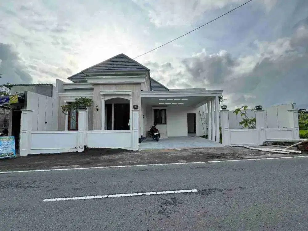 Rumah Luas Pinggir Jalan View Sawah Dekat UII