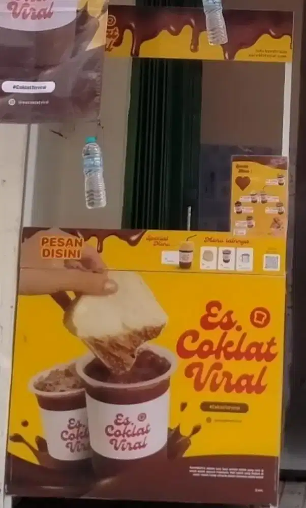 Booth minuman es coklat