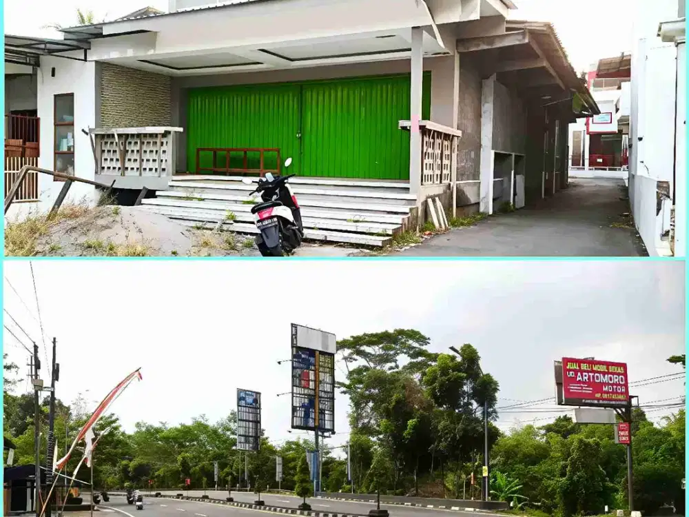 ruko usaha pinggir jalan Jogja Magelang area Pemda sleman