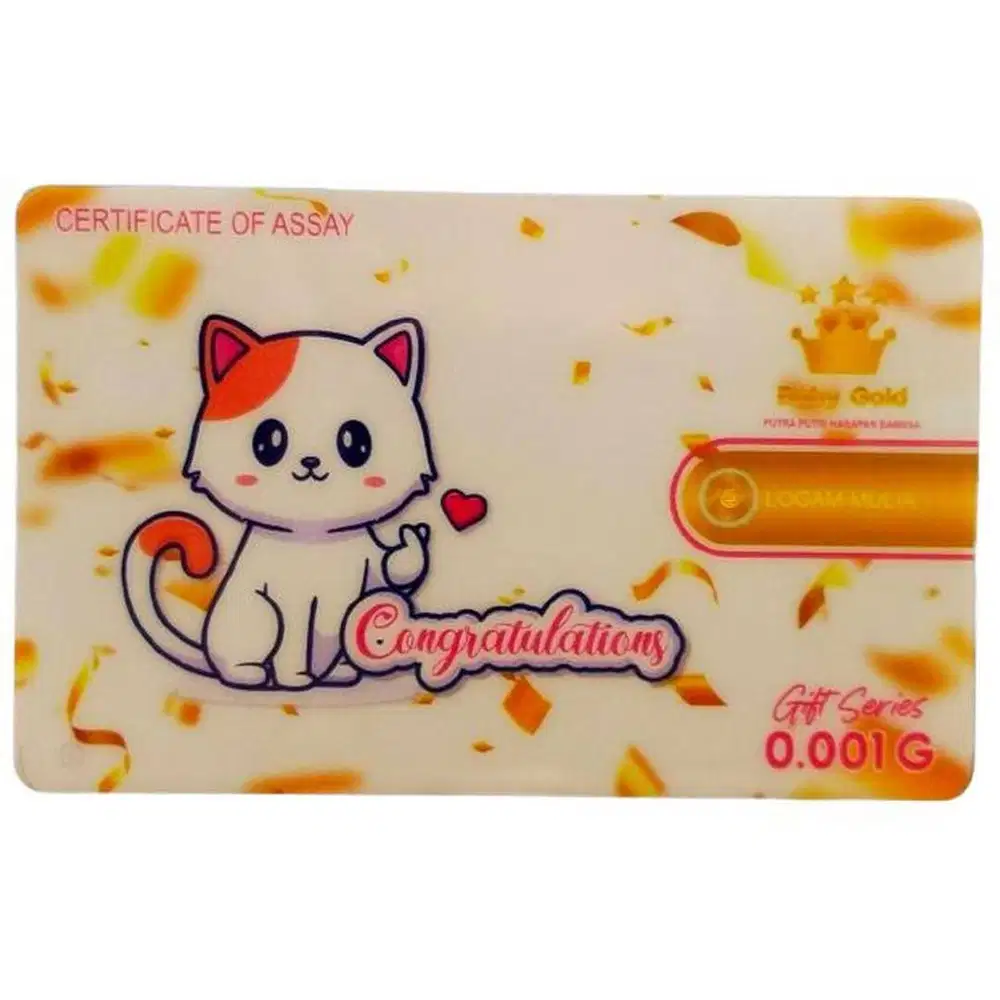 Logam Mulia Emas 0,001 Gram Baby Gold Congratulations