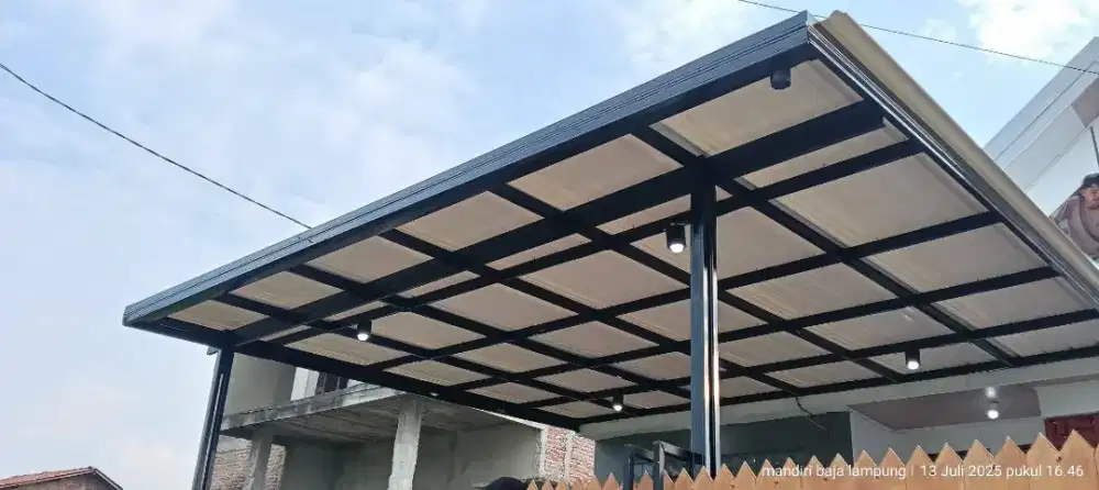 Kanopi besi dan kanopi galvalum