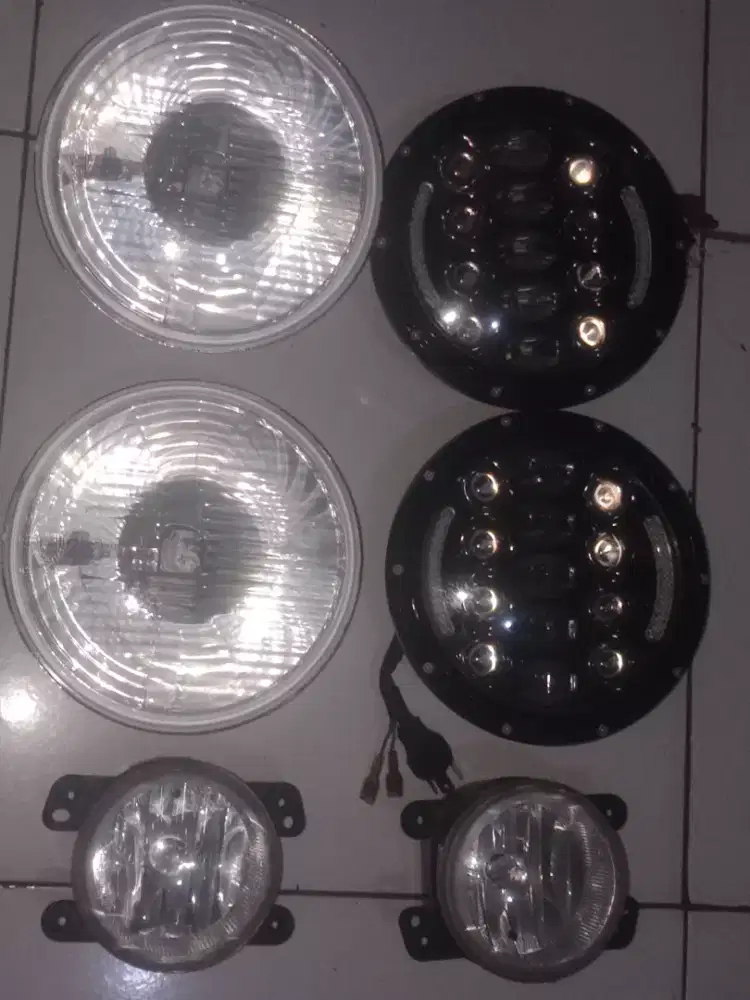 Headlamp dan foglamp jeep