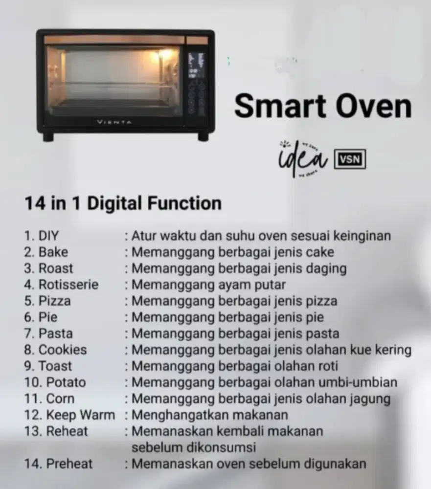 Oven Vienta 99% Spt Baru Joss