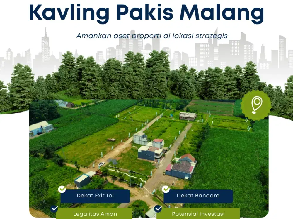 Tanah Kavling Pakis Malang, Strategis Dekat Bandara Dan Exit Tol Pakis