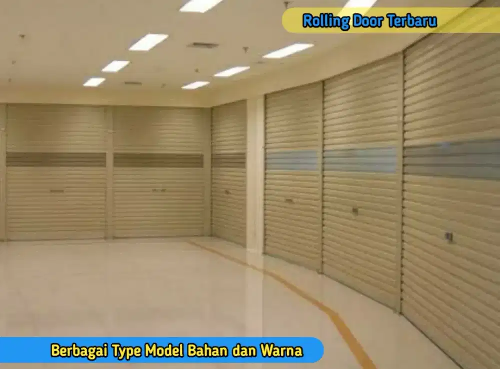 Rolling Door Garasi Toko Plaza Mall Galeri Kantor Koprasi Bengkel