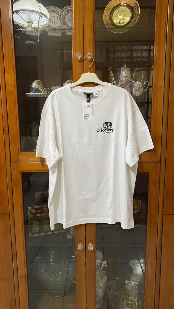 Tshirt Kaos Big Size Oversize H&M The Discovery Channel Size XL New