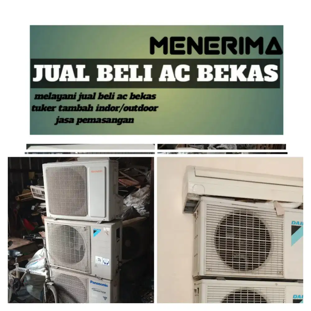 Terima ac bekas rusak