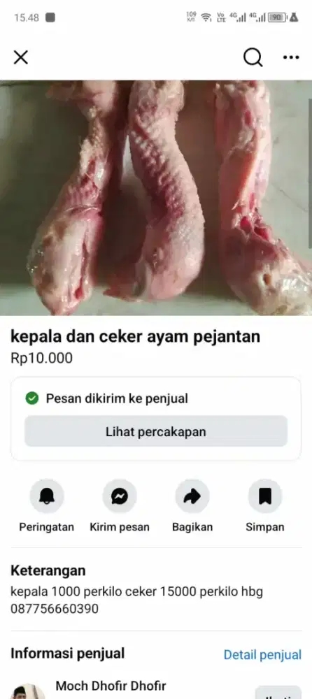 kepala ayam dan ceker